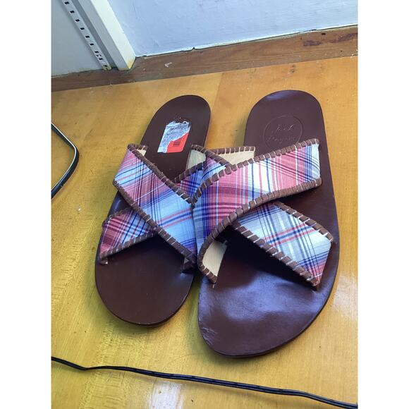 Jack Rogers Other - Jack Rogers Men's Sullivan Plaid Slip on Sandals